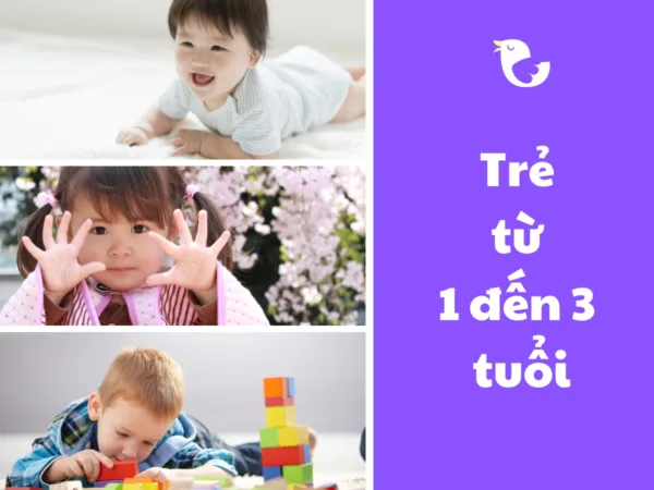 Đặc điểm phát triển nhận thức trẻ 1 đến 3 tuổi
