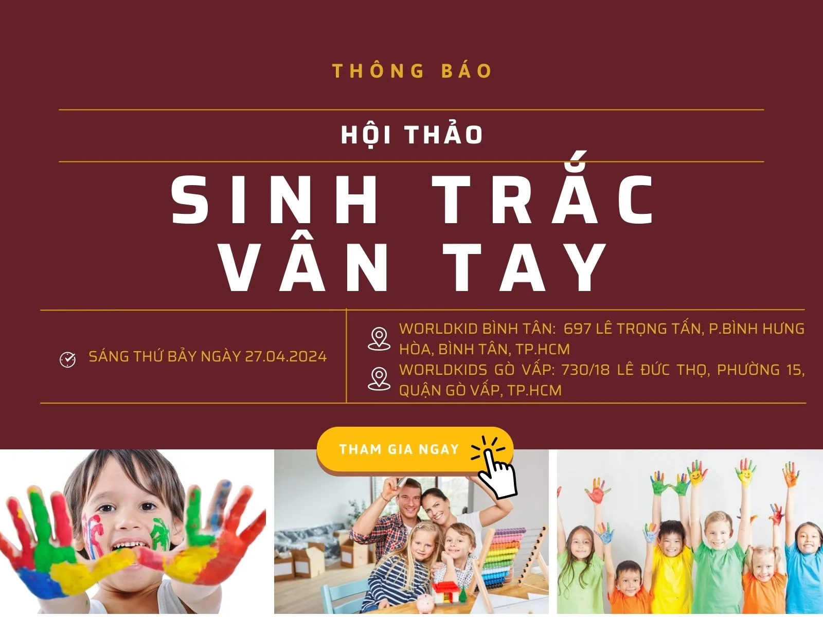 HỘI THẢO SINH TRẮC VÂN TAY