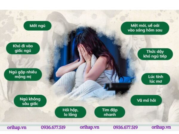 Triệu chứng của rối loạn giấc ngủ