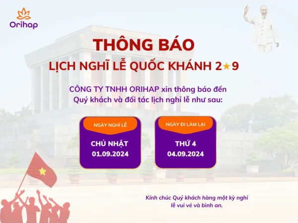 Thông báo lịch nghỉ lễ 2/9 năm 2024