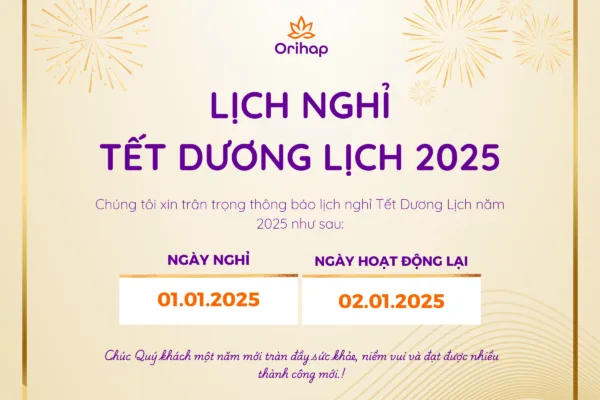 Thông báo lịch nghỉ Tết Dương lịch năm 2025