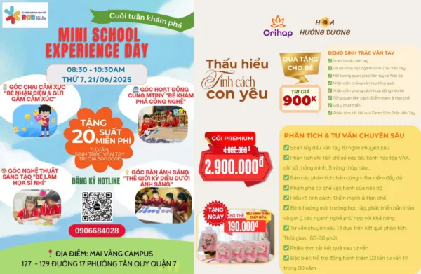 “Thấu hiểu tính cách con yêu” - Lời mời đặc biệt từ Orihap và Rob Kids vào 21/06